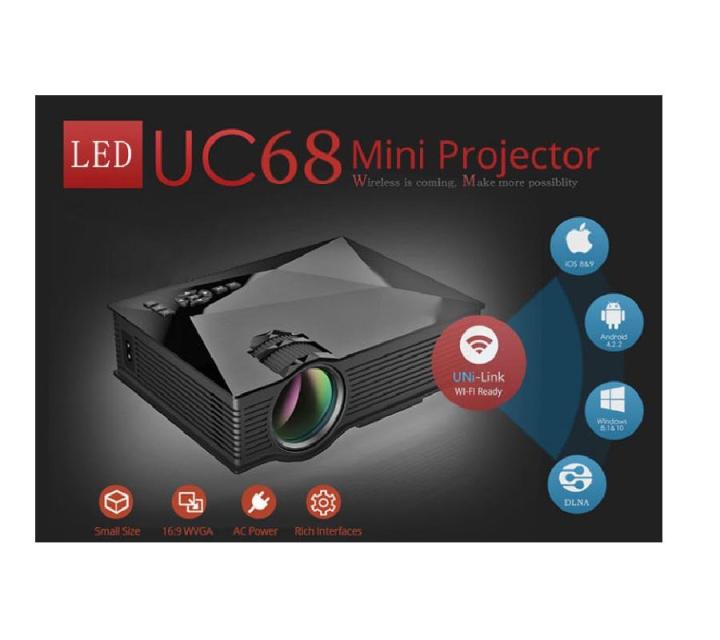 UNIC Mini Projector UC68 WiFi 1800 Lumens ORIGINAL GOOD QUALITY