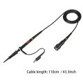 200Mhz Oscilloscope Probe Clip Scope Test BNC End Probe P2200 10X/1X Black with Adjust Tool Kits. 