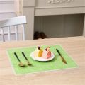 Silicone Table Mat Durable Korean Style Plaid Dining Table Insulation Pad. 