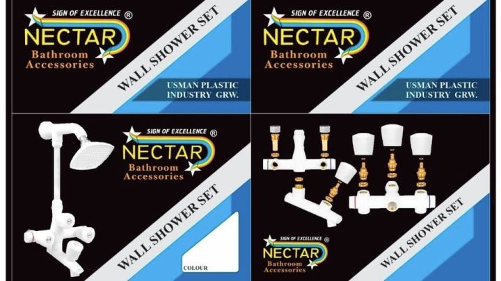 Bathroom Set Shower Set Wall Mounted Complete Bathroom Fitting set 100% Brass & plastic All colors Sanitary fittings