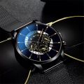 Luxury Ultra Thin Men Calendar Watch Stainless Steel Anti-Blue Light Watches Men's Watches Quartz Reloj Hombre. 