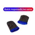 Plextone Nylon Mobile Gaming Finger Sleeve Sweat-Proof Finger Cover Non-slip Touch Screen – Pack of 2 Pairs. 