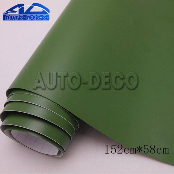 Adhesive Matte Vinyl Film Car Wrap Matt Army Green Scooter Motorcycle PVC Decal Roll