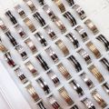 Wholesale 2pc Mixed Style Stainless Steel Rings Women Mens Ring Latest design inly engraved mix desing. 