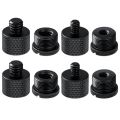 8Pcs Mic Stand Thread Adapter Set,5/8 Female to 3/8 Male and 3/8 Female to 5/8 Male Screw Adapter Thread. 