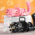 Bubble Machine Cool Toys Gift, 8-Holes Huge Amount Bubble Maker, Summer Outdoor Activities Toys for Boys and Girls. 