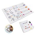 Tracing Workbook Set,Reusable Calligraphy Copybook , Practice Drawing Book for Kids , Handwriting book children learning toys 64 Page Kids educational learning tracing book stroke line dot to dot tracing workbook. 
