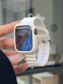 【Pizazzazz】Korea Baby Pink Cute Soft Silicone Sport Band For iwatch 9 7 8 SE 6 5 Girl Strap For Apple Watch 41mm 40mm 38mm 42 44 45mm 49mm. 