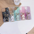 Luxury Cute Stand Rabbit Soft Phone Case For Xiaomi Redmi Note 13 13ProPlus 12 12C 12S 11S 10C 10S POCO X6 M6 Spakly Bling Cover. 