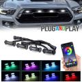 GMC Grill Light For All Cars Multicolor Mobile App Control 4-Pcs. 