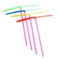 [Random Color] LED Propeller Luminous Flying Fan Toy / Classic Childhood Bamboo Dragonfly Toy / Hand Rubbing Dragonfly Flying Toy. 