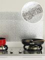 Kitchen Backsplash Wallpaper Stickers, Peel & Stick Aluminum Foil Wall Paper, Self-Adhesive Oil Proof Waterproof Sticker for Kitchen Walls Cabinets Drawers Shelves, Heat Resistant Washable Wallpaper. 