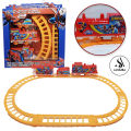 Spiderman Gauge Electric Train Set Toy For Kids Boys & Girls - Operated Battery - Red. 