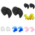 2Pcs/Set Silicone Swimming Ear Plugs Shower Bath Beach Waterproof Protector. 