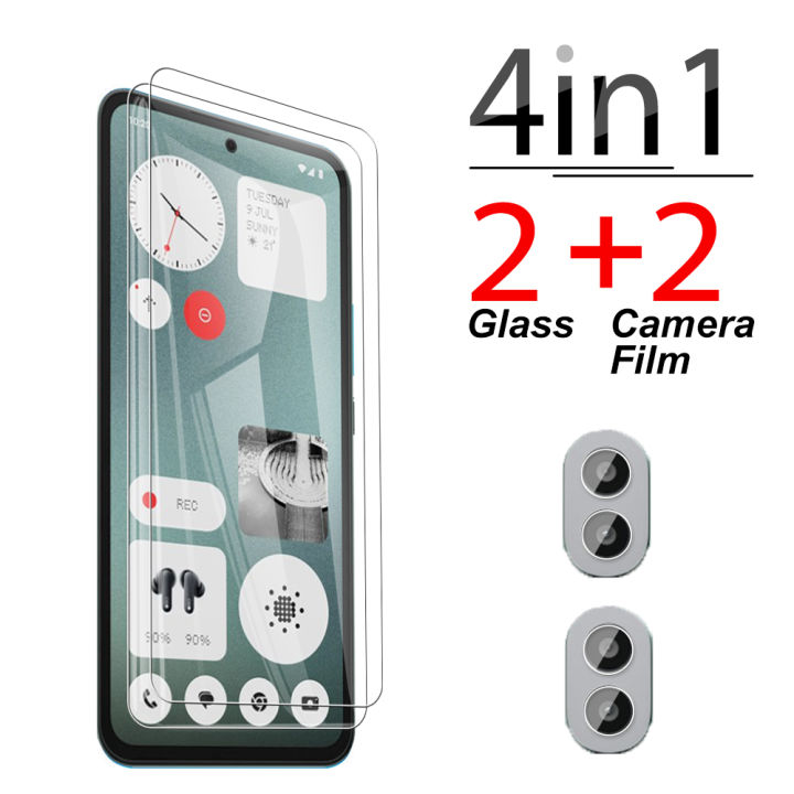For Nothing CMF Phone 1 4in1 Set Ordinary Tempered Glass Protector Scratch and Explosion Proof Ultra-clear Full Coverage + for Nothing CMF Phone 1 cmf phone1 Camera Protector