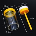 Professional Transparent Queen Bee Labeled Bottle Beekeeping Queen Bee Cages Plunger Marker Tools Plastic Beekeeper Breeding Bottle. 