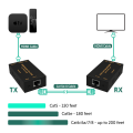 HDMI Range Extender HDMI to RJ45 Network Cable Extender Converter 1080p up to 60m Extender for HDTV PS4 STB 4K 2K. 