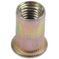 QUANBU 20pcs Flat Head Metric Steel M10 Blind Insert Rivet Nut Rivnut. 