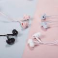 L52 Creative Cute In-Ear Anime Cartoon Headphones for Students, Children and Girls Heart with Storage Box Inline Control with Microphone. 