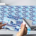 Colorful Self Adhesive Tile Stickers – Waterproof Peel & Stick Wall Tiles for Kitchen Backsplash, Bathroom & Home Décor | DIY Wallpaper Borders. 