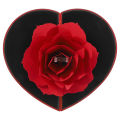 Rose Flower Rotating Ring Box, Proposal Box,Jewelry Box(Without Ring). 