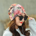 Hat: Female Spring and Summer Bald Head Breathable Chemotherapy Cap Woman Tulle Scarf Confinement Nightcap Indoor Yoga Hat Maternity Head Cap. 