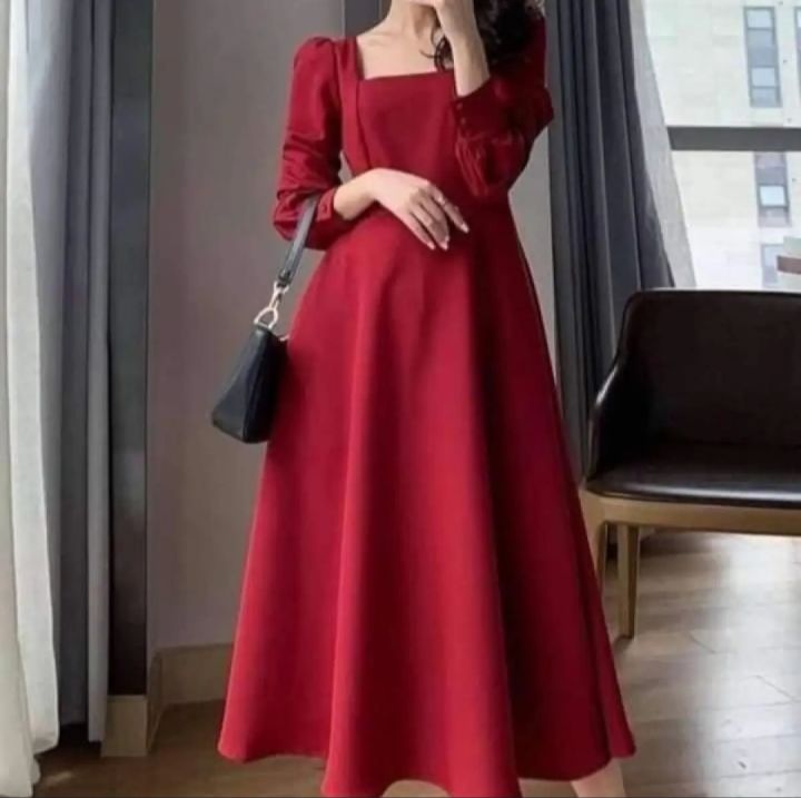 MEHROON ELEGENT DESIGN FOR GIRLS MEXI FROCK