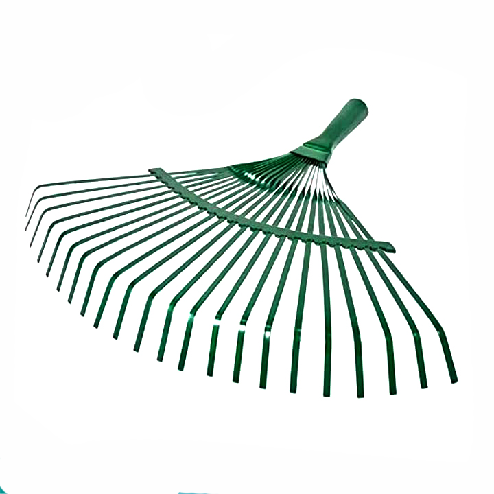 Garden Leaf Rake 14x15" Inch - Metal Body for Cleaning Lawn and Gardens Dry Leaf's Best Gardening Tool