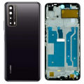Huawei Y7a Middle Frame Housing With Side Button and Camera Lens Complete Body Casing Replacement For Y7a - Black. 