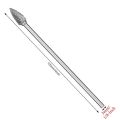 10Pc 4 Inch Long Double Cut Tungsten Solid Carbide Rotary Burrs Set 1/8 Inch(3mm) Shank Twist Drill Bit for Rotary Tools. 