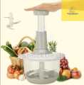Best Quality Manual Push Chopper Machine with 3X blades – 1.5 ml Multi-Function Food Processor – Perfect for slicing, dicing and chopping.. 