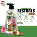 WBM Moroccan & Camellia Shampoo For Damage Hair - 500ml | Deep Nourishing & Moisturizing Shampoo. 