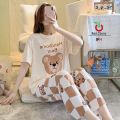 New Design Flapper Design Trouser Night Dress For Women And Girls Full Seleves Night Suit For Women Best For Night Wear. 