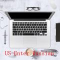 US Enter Russian Letter Silicone Keyboard Cover for Macbook air pro 13 15 17 imac keyboard A1466 retina Protector Sticker Film. 