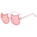 Rainbow Color Kids Sunglasses for Girl UV Protection Cartoon Cat Frame Glasses Silicone Sunglasses Outdoor Beach Kids Accessories. 