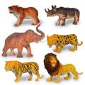 Animals Figures Toys, Realistic Jumbo Wild Zoo Animals Figurines Plastic African Jungle Animals Playset for Kids Toddlers. 
