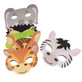12pcs Mask Birthday Party Supplies Paper Animal Masks Cartoon Kids Party. 
