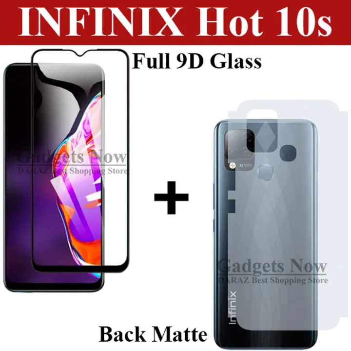 Infinix%20Hot%2010s%20Glass%20Protector%20Curved%209D%20Glass%20Full%20Screen%20Edge%20To%20Edge%20+%20Matte%20Back%20Protector%20Carbon%20Soft%20Skin%20Sheet%20For%20Infinix%20Hot%2010s%20-%20Image%202
