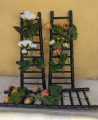 Pack of 2 Artificial flowers With Pvc Stairs for Wall Decor Home Decoration. 