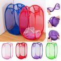 Foldable Laundry Basket Small - Foldable Net Laundry Basket. 