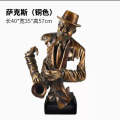 Modern Music Saxophone Bust Statue. 