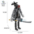 kids Toys新款马桶人VS监控人积木Skibidi toilet泰坦监控王武装音响电视人Children birthday GIFT. 