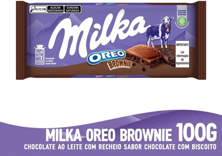 Milka Oreo Brownie indulge in chocolate with oreo crunchy touch |100g |In original & imported quality