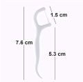 60 pcs of Dental Floss With Handle Flosser For Teeth Flossing Thread Toothpick Mouth Cleaning Tool - Pack of 2 Packs. 