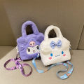 Kawaii Sanrio Plush Bag Kuromi Handbag Shoulder Bag Anime Stuffed Backpack Girls Children Gifts Lonni. 