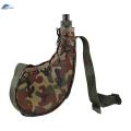 Water Bottle Camping Hip for Hunting Trekking Green. 