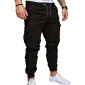 Cargo Trousers for men in Black Color - 6 Pocket Trouser. 