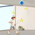 Badminton Training Equipment Single-Player Hanging Badminton Training Device Adjustable Height Badminton Training Accessories. 