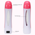 Pack of 3 Roll on Wax Heater Machine Portable Wax Warmer Electric Depilatory Roller Hair Remover Refill with Srips & Wax Refil. 