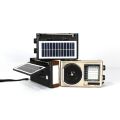 KTF-1646 Solar AM/FM, 8-Band Radio / Bluetooth, USB/TF Slot/LED Flashlight. 